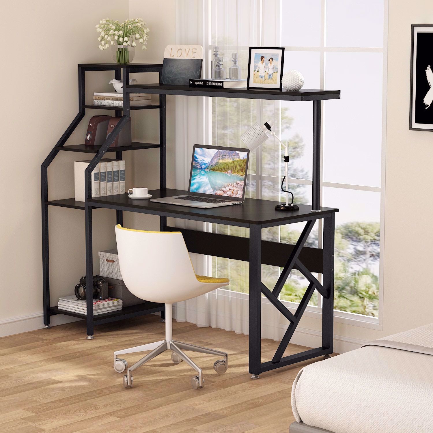 Solidwood Working Station Gaming Computer Desk for Home Office Soho Wooden Desk
