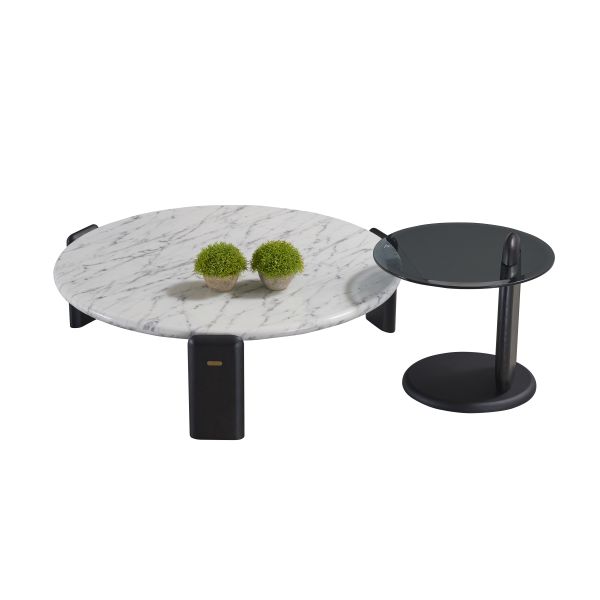 Living Room Sintered Stone Coffee Table Combination Home High-end Minimalist Modern Round Coffee Table