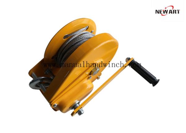 1800 LB Mini Manual Hand Winch Hand Operated Brake Winch For Boat Trailer / Construction