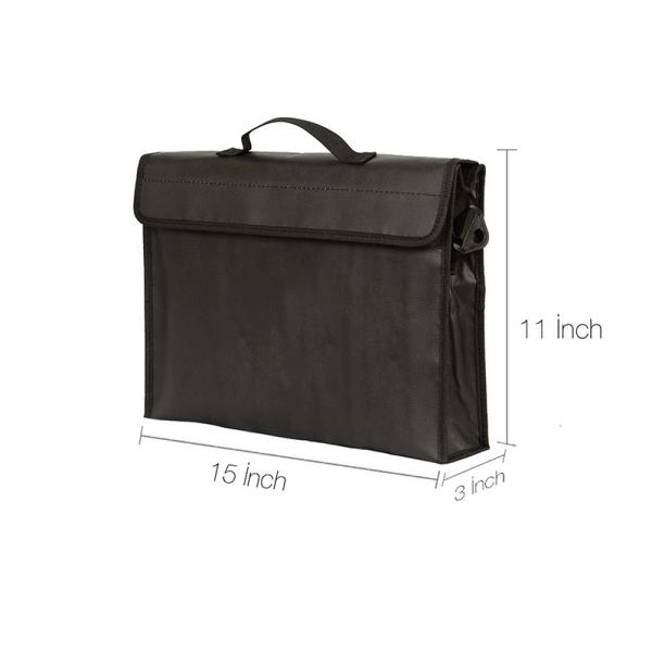 Fireproof Money Bag 2000F Double Layer Silicone Coated Fiberglass Fabric Made
