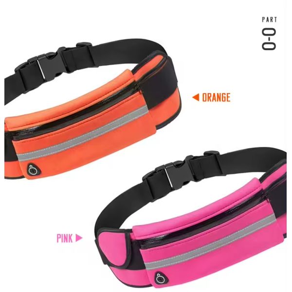 Outdoor Neoprene Waterproof Hiking Cycling Running Belt Waist Bag Customized Color