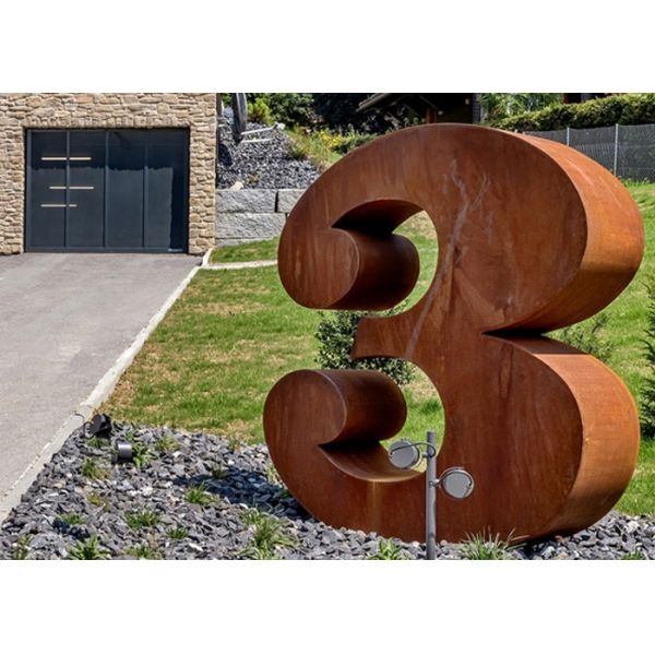 Дизайн письма м скульптуры скульптуры нержавеющей стали финиша Матт архитектурноакустический