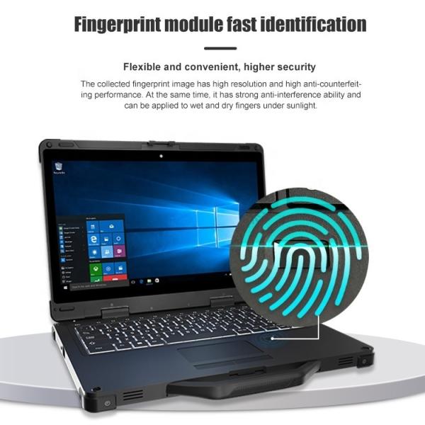 13.3 Rugged Laptop Intel i7/i5 16GB RAM Win10/11 WiFi Bluetooth GPS Backlit Keyboard