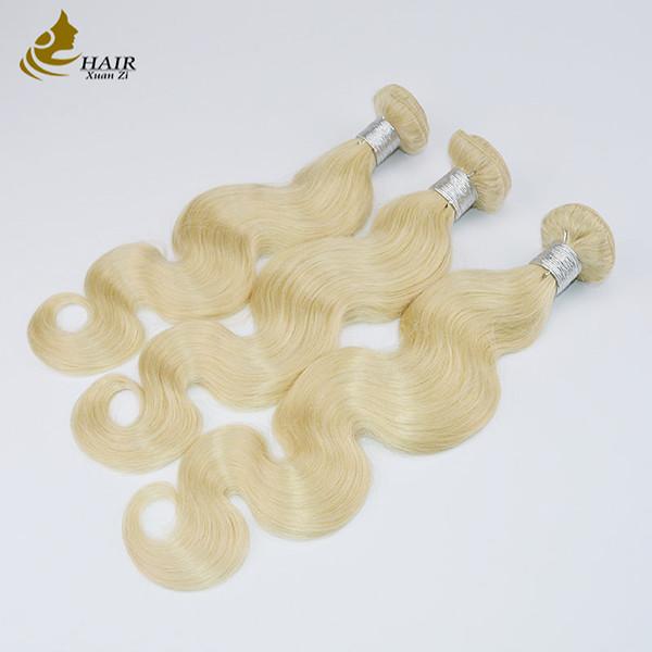 100% de cutícula humana alinhada 613 Virgin Ombre Extensões de cabelo humano ODM sem costura