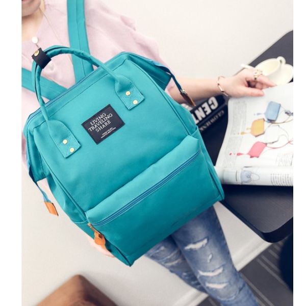 Japan and South Korea women casual canvas shoulder bag large capacity travel bag computer bag backpack school students
