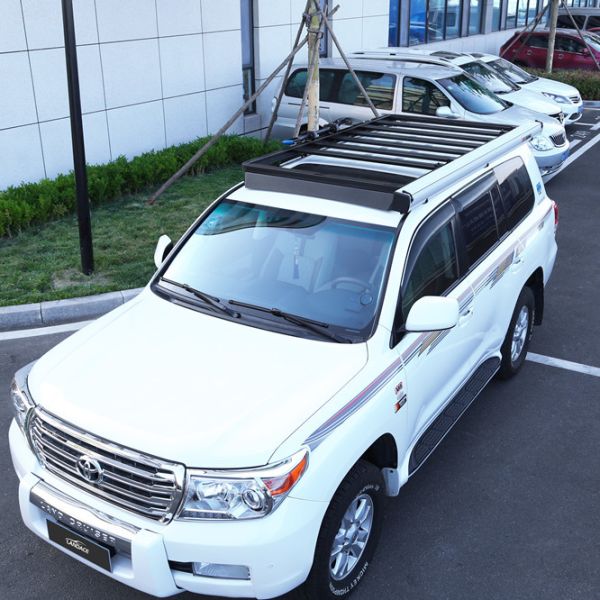 Black Powder Coating Car Roof Racks for Toyota LC150 LC200 LC300 Perfect for Camping