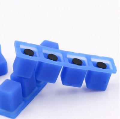 Teclados numéricos feitos sob encomenda de controle remoto condutores da borracha de silicone