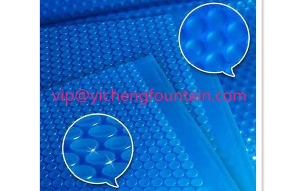 Blue Swimming Pool Control System Inflatable Bubble PE Solar Cover 300 Mic - 500 Mic
