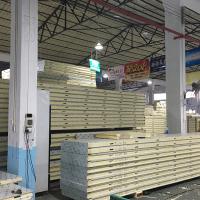 painel de sanduíche do telhado do plutônio do poliuretano de 20mm para a sala fria