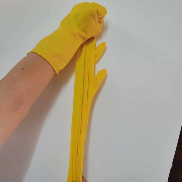 30-32cm Chemical Resistant Latex Gloves Thickening Industrial Latex Glove