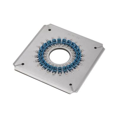 24 Ports SC UPC Connector Polishing Fixture Jig Heat Treated For Fiber Polisher