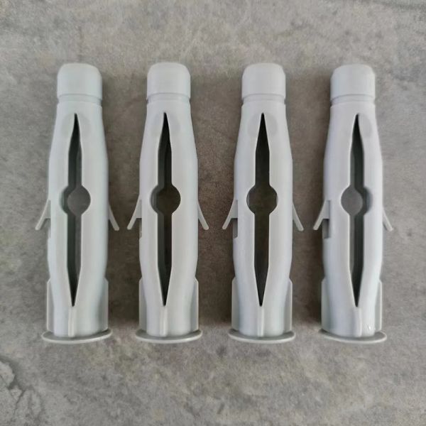 INCH Measurement System Polyethylene Ribbed Plastic Anchor White Or Grey For Optimal Performance