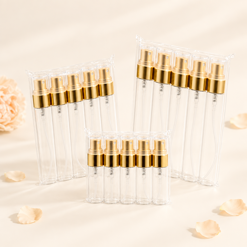 3ml 5ml 10ml Travel Perfume Sample Bottles Empty Glass Spray Cylinder Mini