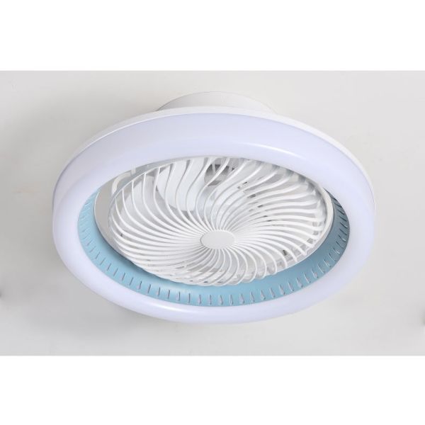 Iron Body 360 Degree Mesh Hood Ceiling Mounted LED Fan Light for Home Dining Room Bedroom