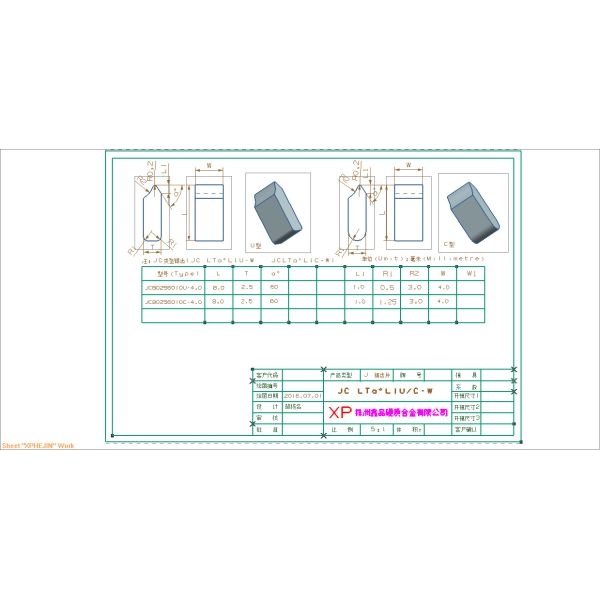 SGS Tungsten Carbide Saw Cutter tips Specially for Aluminium Copper