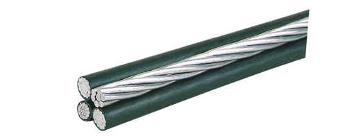 Service Drop ISO 9001 Aerial Bundled Cable Quadruplex Aluminum 1350 Printing