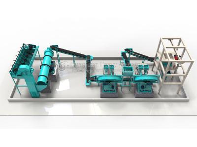 High, Medium, Low N-K2O-P2O5 Content NPK Granular Fertilizer Making Production Line
