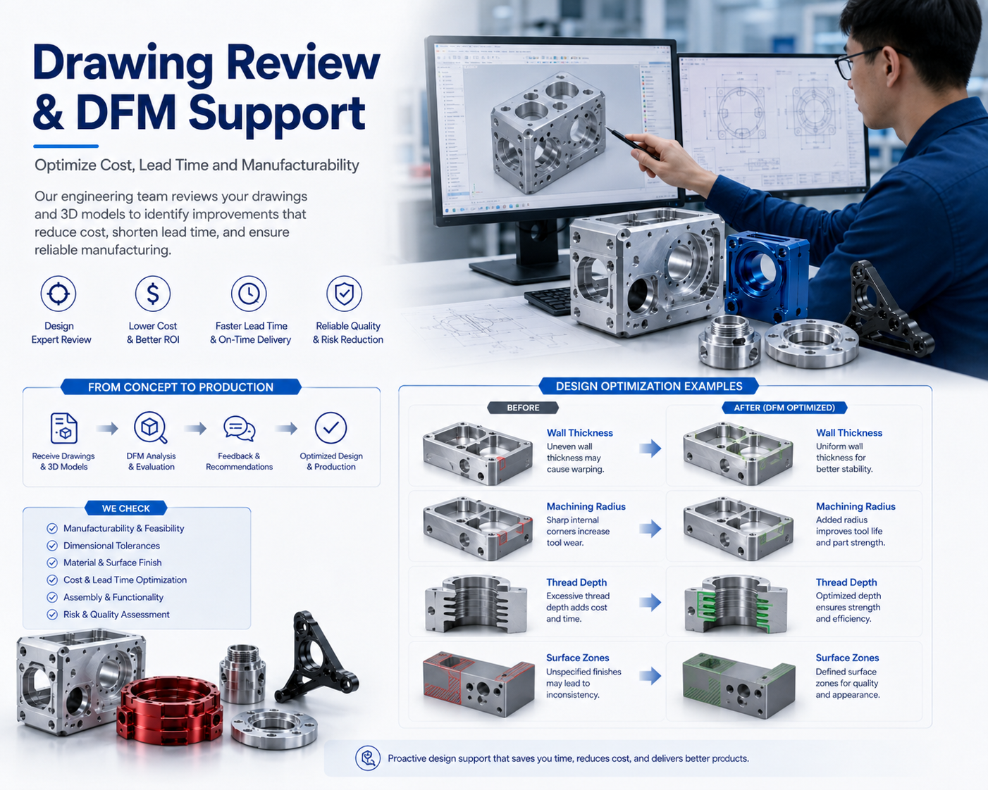 High Precision Custom Aluminum CNC Parts with 5-Axis Machining for Prototype to Mass Production