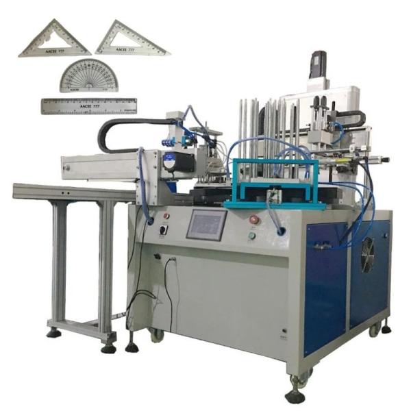 Automatic Plastic Ruler Screen Printing Machine with LED UV Curing System
