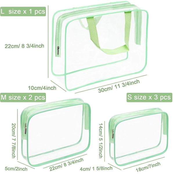 Lightweight Waterproof Washable Zipper Makeup Bags For Office