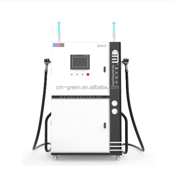 Máquina de recarga de líquido de refrigerante AC bomba de recuperação de refrigerante estação de recarga automática completa de refrigerante