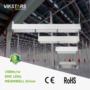 Luces LED lineares industriales de la bahía del taller IP65 altas los 2ft 150lm/W