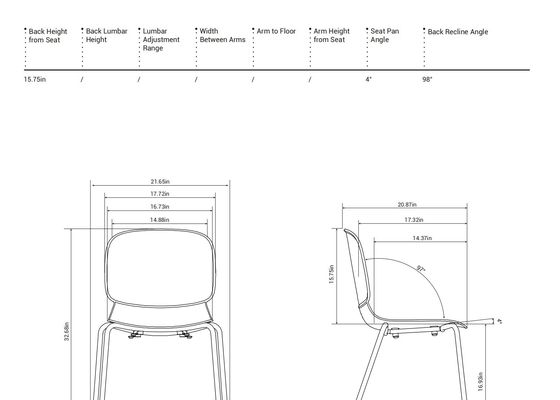Model Training Room Chairs with Visually Striking Appearance and Bold Color Combinations in W560*D520*H820(mm)