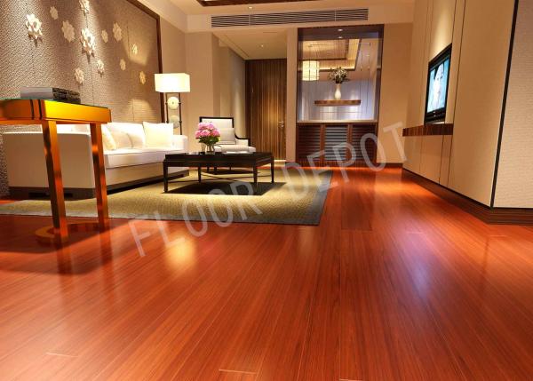 Maple Color Eir 8mm HDF Living Room Laminate Flooring , Commercial Laminate Flooring Carb2 Waxed