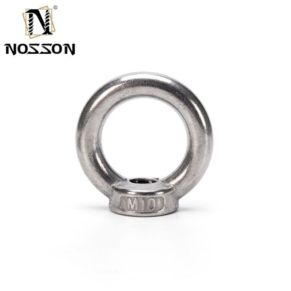 Stainless Steel 304 Forged Ring Shape Eye Nut Galvanized Polish M8 M27 Lifting Sizes M10 M12 M14 M16 M18 M20 M24 M27 A2-70 Grade