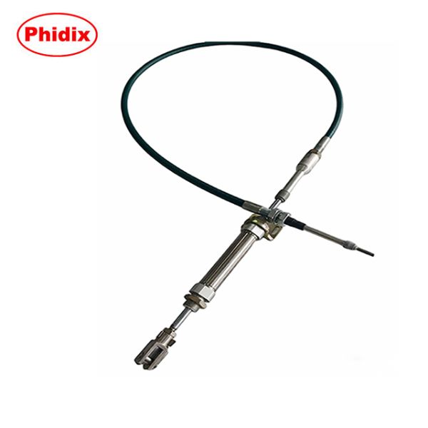 Light Duty Push-Pull Stainless Steel Control Cable Assembly With Cylinder