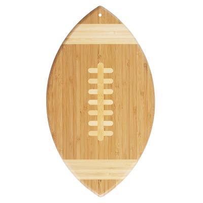 O quadrado do futebol deu forma ao antibacteriano de bambu da placa de corte com retalhos