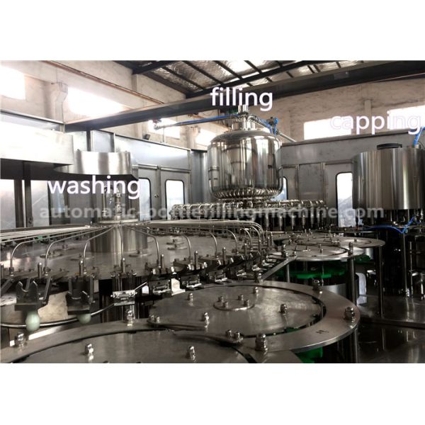 4 In 1 Liquid Bottle Filling Machine , Purified Water Filling Machines And Equipment