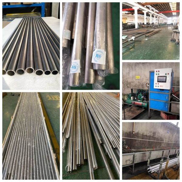 Polished Treatment Titanium Tube 3 Meters 6 Meters On Heat Exchanger
