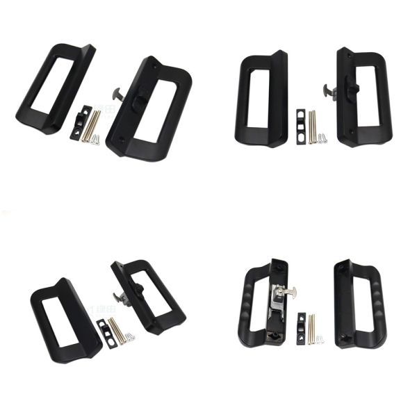 Aluminum Alloy 168mm Double Sided Handles Distance 16mm Leaves for Sliding Door