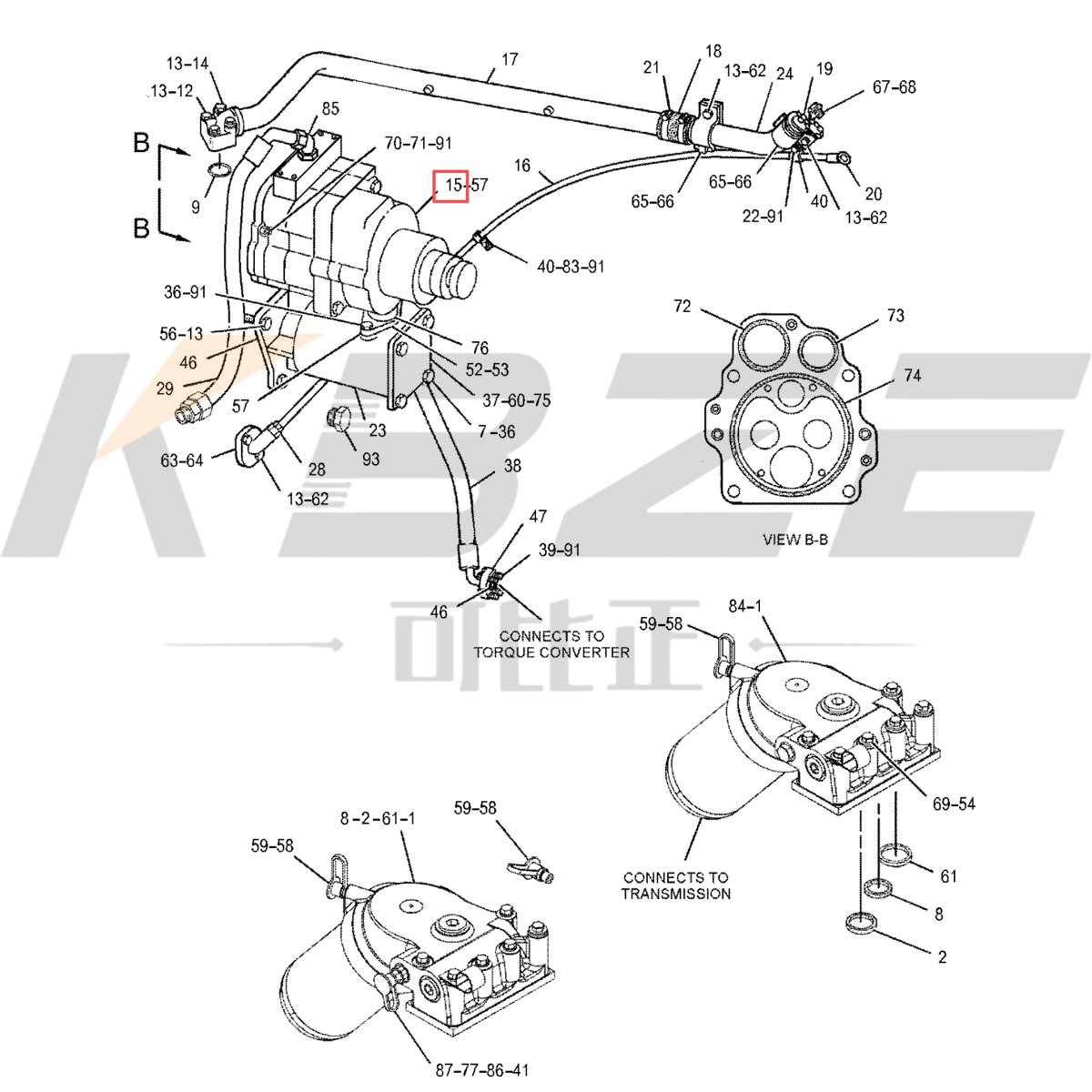 NEW KBZE 134-8210 1348210 CATERPILLAR PUMP GP-GEAR FOR D9R DOZER