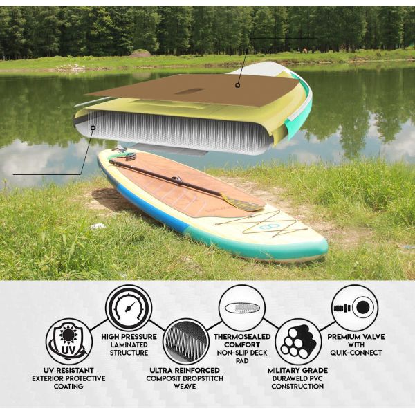 Elevate Your Paddle Boarding Experience with Our Custom EVA Foam and Fiberglass Board