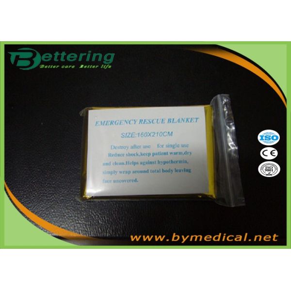 First Aid Mylar Emergency Blanket , Heavy Duty Space Blanket For Outdoor Adventure