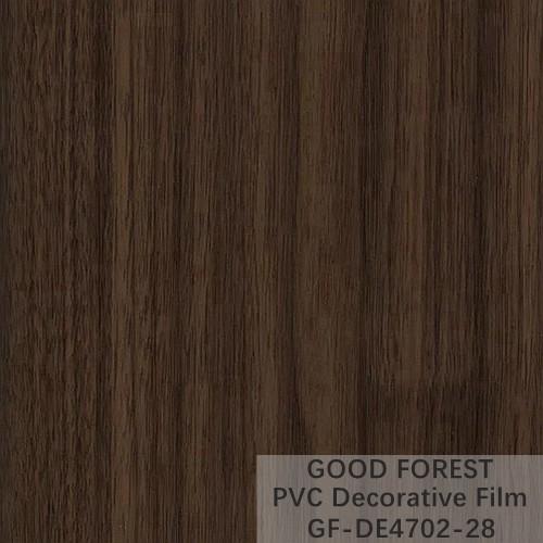 Wooden Grain Dark Wood Film Decorative 0.25mm - 0.60mm Thickness