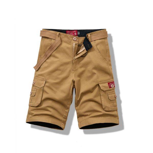 Men's Cargo Shorts Thick Cotton Material in Loose Fit with Multi-Pocket Convenience