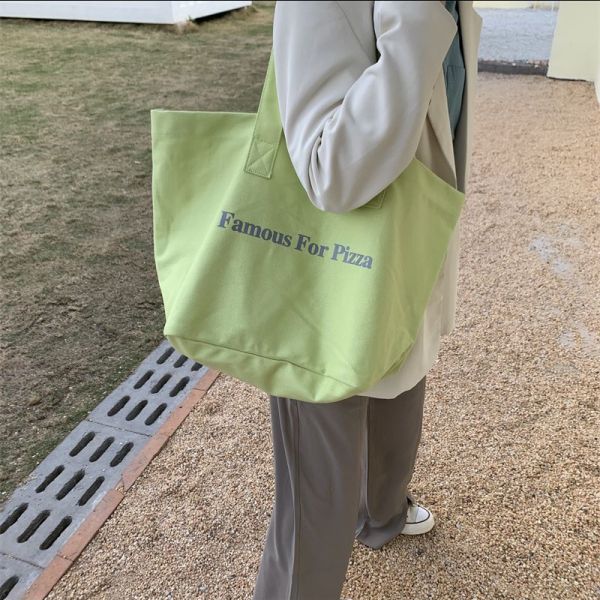 Daily School Life Canvas Tote Bag for Shopping Practical and Versatile Design