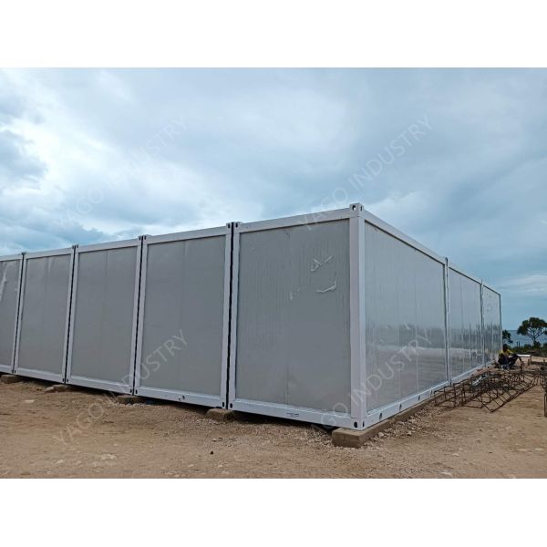 Fireproof 20ft Flat Pack Container House Modular Building Solutions ODM