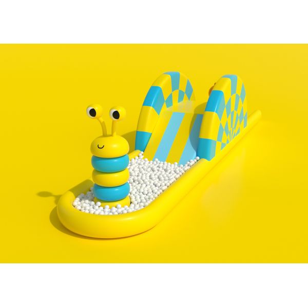 Caterpillar Design Outdoor Inflatable Park , Pvcinflatable Bounce House For Kids