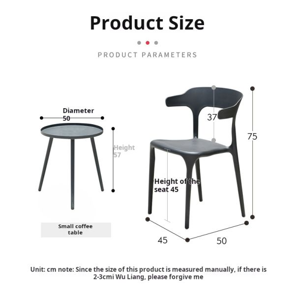 Contemporary Balcony Dining Set Metal Table And Stackable Chairs For Outdoor Leisure