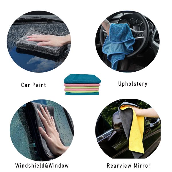 40x70cm Quick Dry Microfiber Towel Car Washing Towel 320gsm Car Wiping Cloth