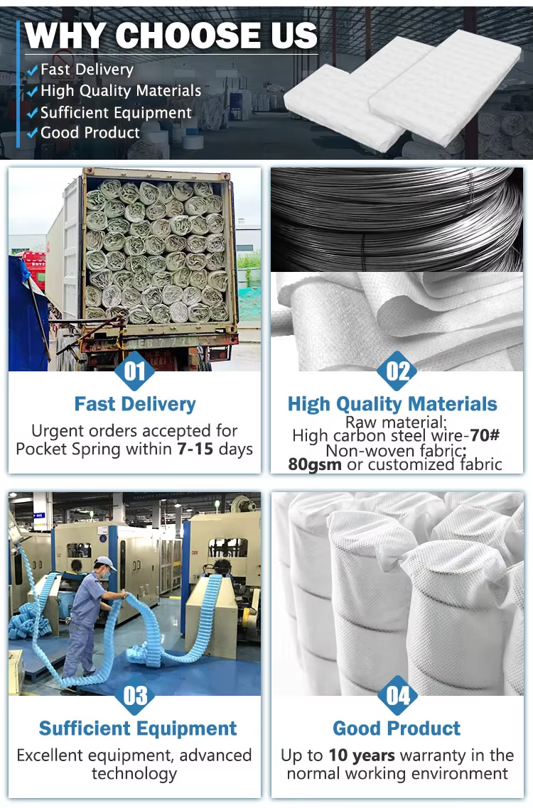 Sofa Furniture Accessory Customized Pocket Spring For Sofa Cushion