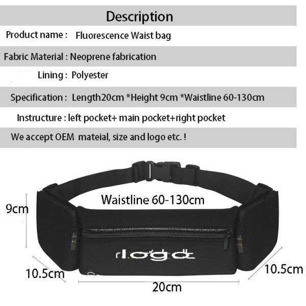 Marathon running outdoor multifunctional exercise equipment mobile phone fanny pack waist bags