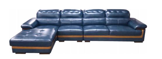 Blue Leather Sectional Sleeper Sofa Leather Reclining Sectional Couch With Recliner
