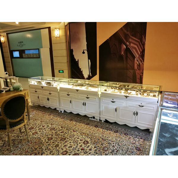 Розничные витрины ювелирного магазина витринных шкафов ювелирных изделий с стилем Европы светов