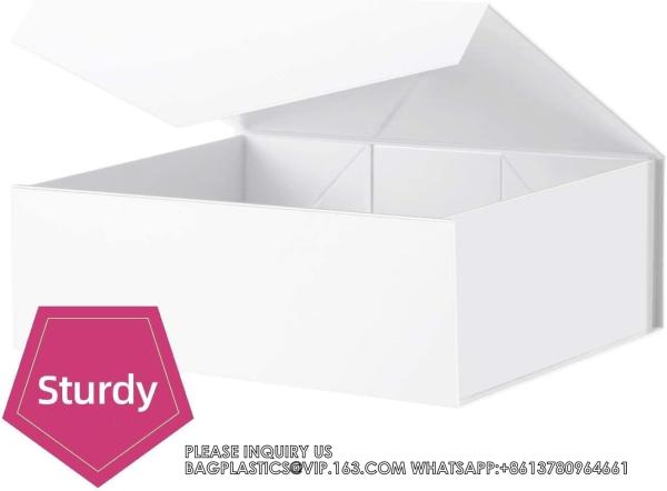 Holographic Silver Gift Boxes, Large Gift Boxes With Lids,Magnetic Closure Gift Boxes Presents, Bridesmaid Proposal