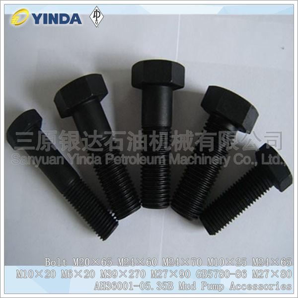 Acessórios M20×65 GB5780-86 M27×80 AH36001-05.35B da bomba de lama do parafuso de grande resistência